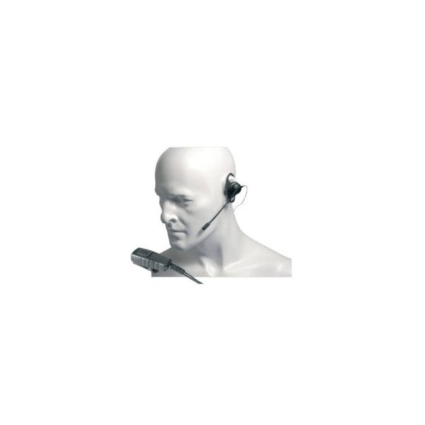 EA19/450 – ‘D’ Shaped Earpiece with Boom Microphone & In-Line PTT
