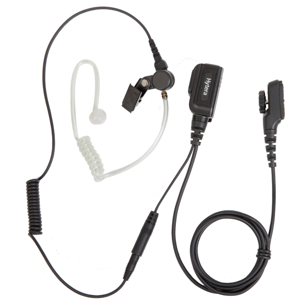 EAN23 – Earpiece with Acoustic Tube and Detachable In-line PTT (Black)