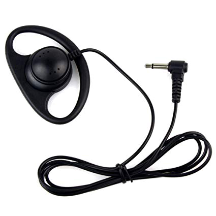 D-shape receive only earpiece