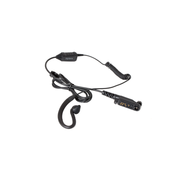 EHN26 – C-style Earpiece with In-line PTT and Microphone (Black)
