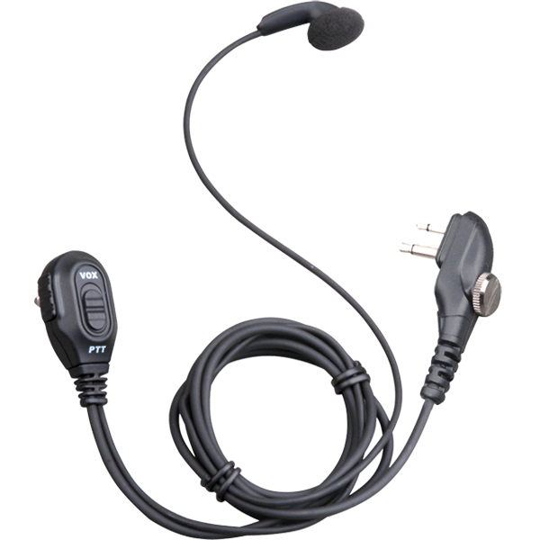 ESM12 – Earbud with In-line PTT and Microphone (Black)