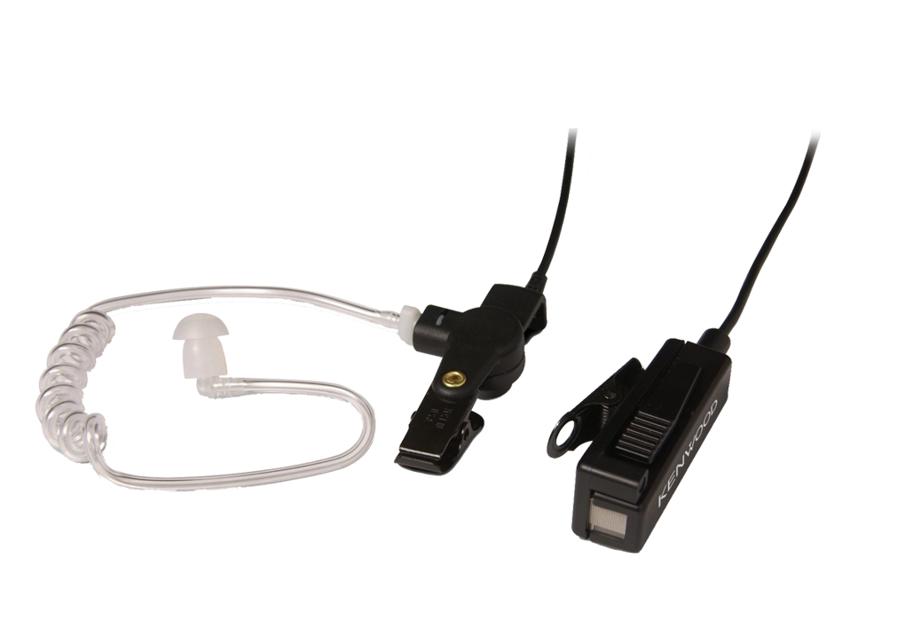 Kenwood KHS-8BL Two-wire Palm Microphone with Earpiece