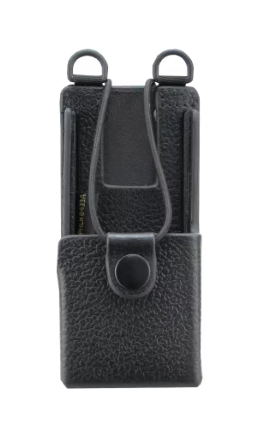 PMLN8433A – Motorola Solutions Leather Carry Case with 3″ Belt Loop for R2