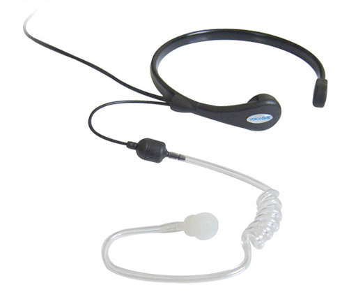 Throat Mic and acoustic tube earpiece