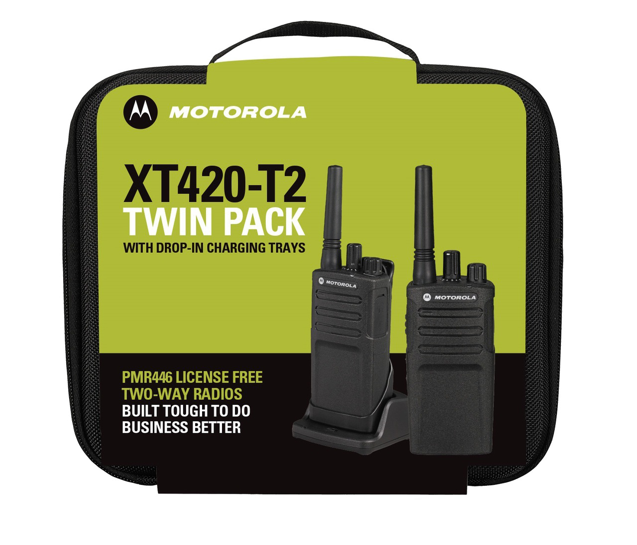 Motorola XT420 T2 License Free Two-Way Radio Twin Pack