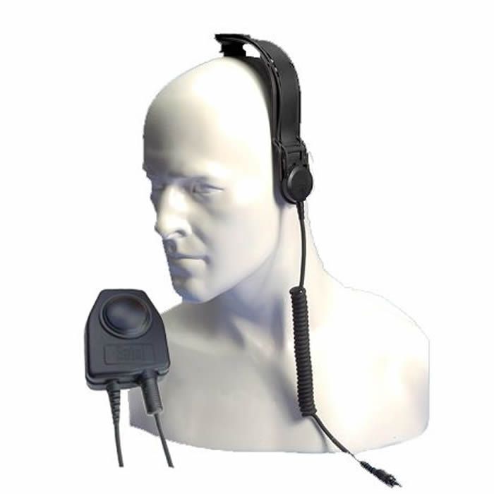 CXR5/DT9 – Bone Conductive Skull Microphone with In-Line PTT