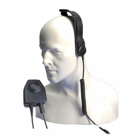 CXR5/DT9 – Bone Conductive Skull Microphone with In-Line PTT