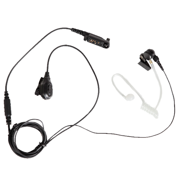 EAN24 – Earpiece with Acoustic Tube and In-line PTT (Black)