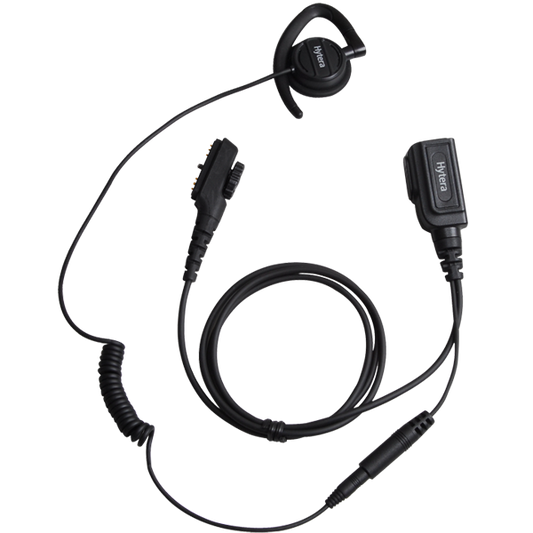 EHN17 – Swivel Style Detachable Earpiece with In-line PTT and Microphone (Black)