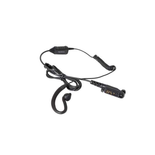 EHN26 – C-style Earpiece with In-line PTT and Microphone (Black)
