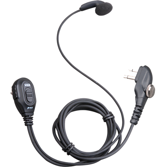 ESM12 – Earbud with In-line PTT and Microphone (Black)