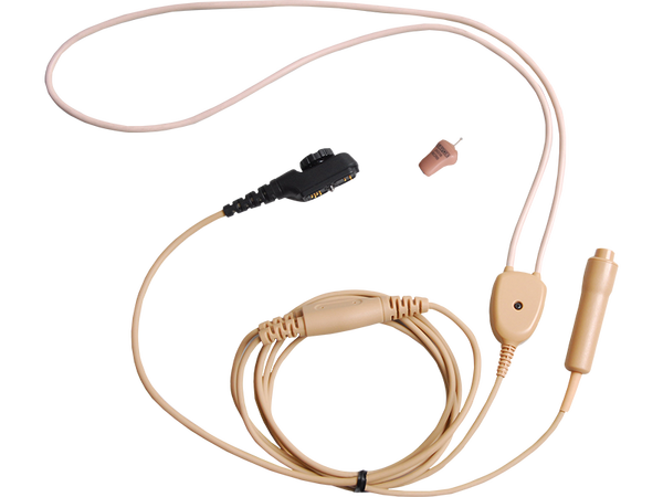 EWN09 – Wireless Earphone, Neck Loop, Microphone and PTT (Beige)