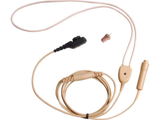 EWN09 – Wireless Earphone, Neck Loop, Microphone and PTT (Beige)