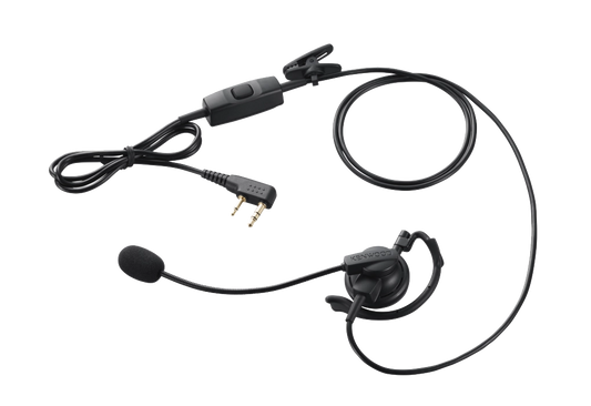 Kenwood KHS-35F Boom Microphone with “D” Earpiece and PTT