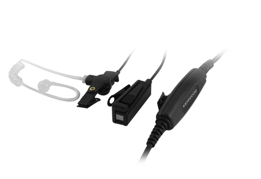 Kenwood KHS-9BL Two-wire Palm Microphone with Earpiece
