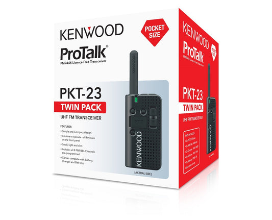 KENWOOD PKT-23 TWO WAY RADIO TWIN PACK