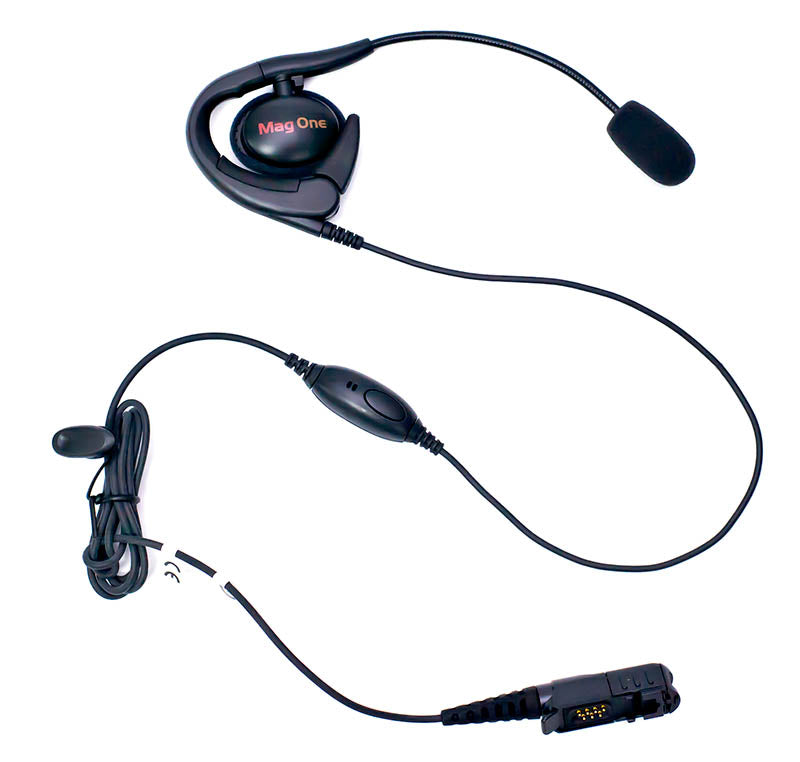 PMLN5732A – Motorola MagOne Earset with Boom Mic & In-Line PTT/VOX Switch