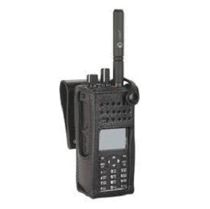 PMLN5840A – Hard Leather Carry Case with 3″ Swivel Belt Loop for Display Radio