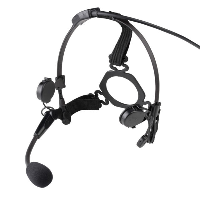 PMLN6833A – Tactical Temple Transducer with Boom Microphone