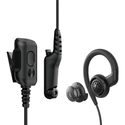 PMLN8295 – IMPRES™ 2-Wire Single Earbud with Removable Earhook, Loud Audio, Black