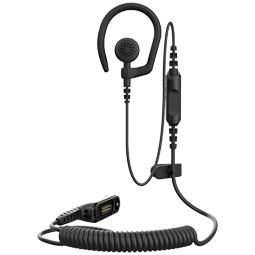 PMLN8337 – IMPRES™ 1-Wire Single Earbud with Removable Earhook, Loud Audio, Black