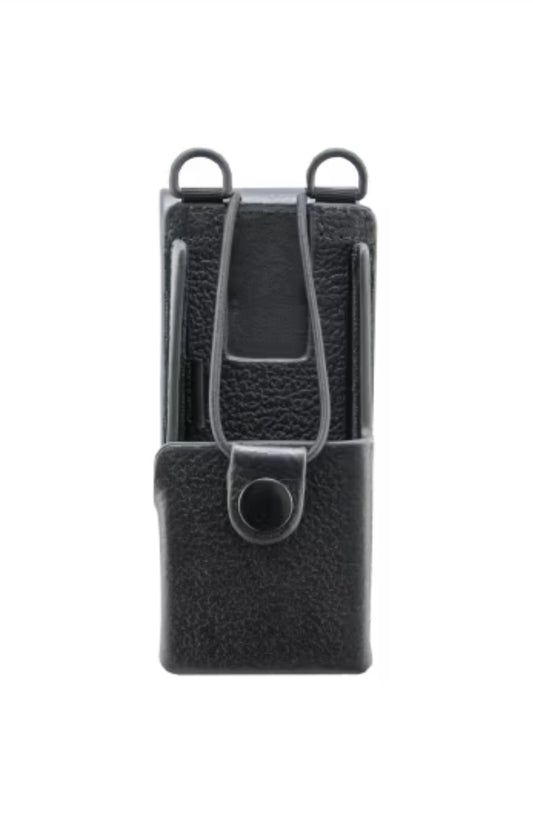 PMLN8435A – Motorola Solutions Leather Carry Case with 3″ Swivel Belt Loop for R2