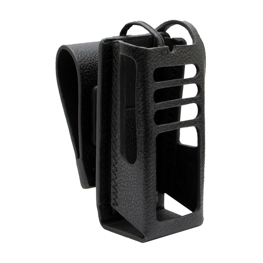 PMLN8662A – Motorola Solutions Hard Leather Carry Case with 3 Inch Swivel Belt Loop for R5 LKP