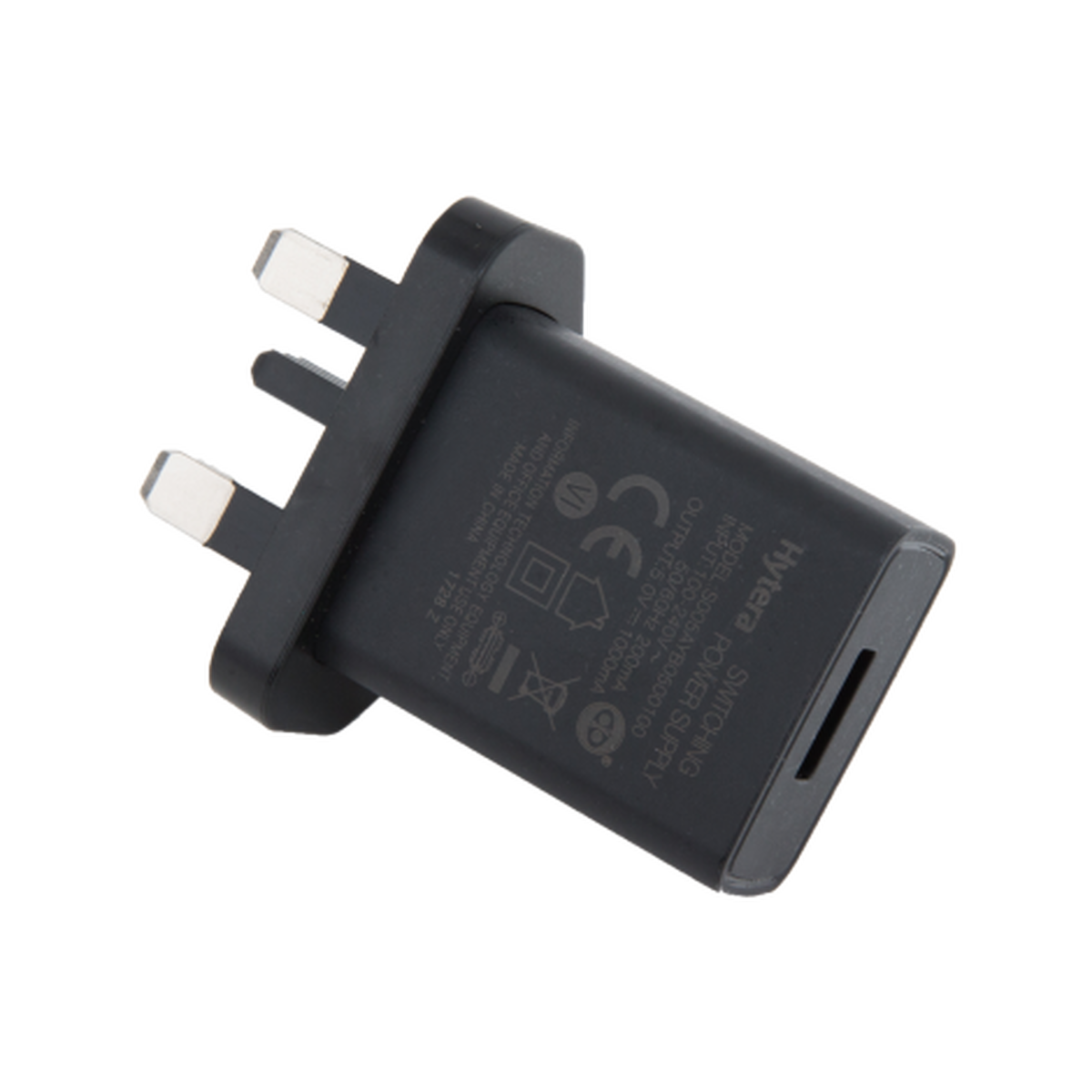 PS2024 – UK- standard switching power adapter (5 V/2 A; USB connector)