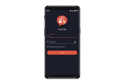 Press2Talk Smartphone Android IOS App