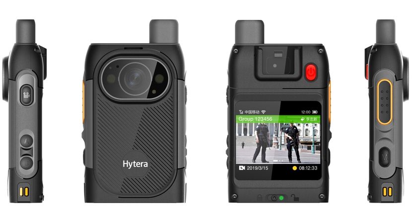 Hytera VM580D Ultra-thin Smart Body Worn Camera